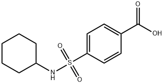 4-(シクロヘキシルスルファモイル)安息香酸 化学構造式
