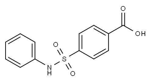 4-(苯基氨磺酰基)苯甲酸, 6314-72-3, 结构式