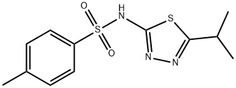 N-[5-isopropyl-1,3,4-thiadiazol-2-yl]-p-toluenesulphonamide Structure