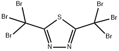 2,5-Bis(tribromomethyl)-1,3,4-thiadiazole Struktur