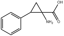 1-aMino-2-phenylcyclopropanecarboxylic acid,63140-93-2,结构式