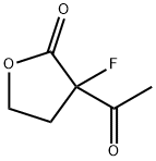 2(3H)-Furanone, 3-acetyl-3-fluorodihydro- (9CI) Struktur