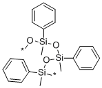 Poly(dimethylsiloxane-co-methylphenylsiloxane) Struktur