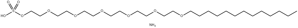 ammonium 3,6,9,12,15,18-hexaoxahentriacontyl sulphate  Struktur