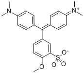 4',4''-BIS(DIMETHYLAMINO)-4-METHOXY-3-SULFOTRITYL INNER SALT Structure