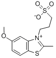 5-メトキシ-2-メチル-3-(3-スルホナトプロピル)ベンゾチアゾール-3-イウム 化学構造式