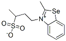 2-methyl-3-(3-sulphonatobutyl)benzoselenazolium Structure