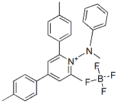 2-methyl-1-(methylphenylamino)-4,6-di(p-tolyl)pyridinium tetrafluoroborate Struktur