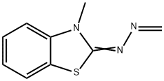 Formaldehyde, (3-methyl-2(3H)-benzothiazolylidene)hydrazone (9CI) Struktur