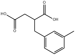 2-(3-甲基苄基)琥珀酸, 6315-20-4, 结构式