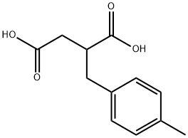 2-(4-甲苄基)丁二酸, 6315-21-5, 结构式
