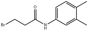 3-bromo-N-(3,4-dimethylphenyl)propanamide Structure