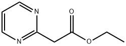 2-ピリミジン酢酸エチルエステル 化学構造式