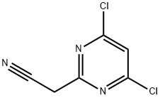 2-(4,6-二氯嘧啶-2-基)乙腈 结构式