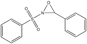 3-PHENYL-2-(PHENYLSULFONYL)-1,2-OXAZIRIDINE Struktur