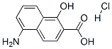 5-amino-1-hydroxy-2-naphthoic acid hydrochloride Struktur