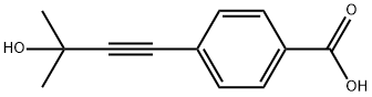 4-(3-ヒドロキシ-3-メチルブト-1-イン-1-イル)安息香酸 化学構造式