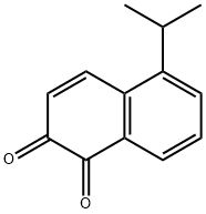 1,2-Naphthalenedione, 5-(1-methylethyl)- (9CI) Struktur