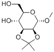 METHYL 2,3-O-ISOPROPYLIDENE-ALPHA-D-MANNOPYRANOSIDE 结构式