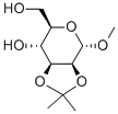 METHYL 2,3-O-ISOPROPYLIDENE-ALPHA-D-MANNOPYRANOSIDE Structure