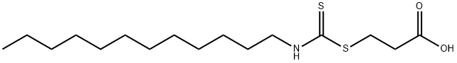 3-(dodecylthiocarbamoylsulfanyl)propanoic acid 结构式