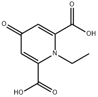 1-ethyl-4-oxo-pyridine-2,6-dicarboxylic acid 结构式