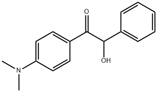 2-ヒドロキシ-1-[4-(ジメチルアミノ)フェニル]-2-フェニルエタン-1-オン 化学構造式