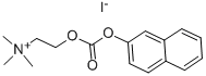 O-Β-萘氧羰基碘化胆碱[用于血清胆碱酯酶胆碱酯酶的测定] 结构式