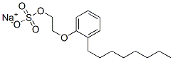 sodium 2-(octylphenoxy)ethyl sulphate Struktur