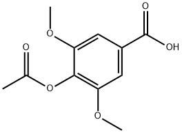 4-アセトキシ-3,5-ジメトキシ安息香酸 化学構造式