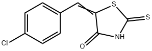 5-[1-(4-CHLORO-PHENYL)-METH-(Z)-YLIDENE]-2-THIOXO-THIAZOLIDIN-4-ONE 结构式