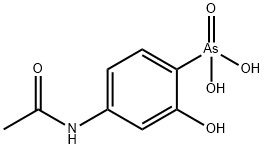 4-Acetylamino-2-hydroxyphenylarsonic acid Struktur