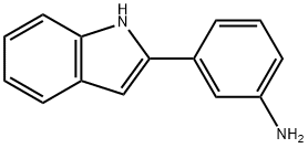 3-(1H-インドール-2-イル)アニリン 化学構造式