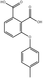3(4-METHYLPHENOXY)-1,2-BENZENEDICARBOXYLIC ACID Struktur