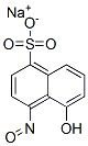 5-Hydroxy-4-nitroso-1-naphthalenesulfonic acid sodium salt Struktur