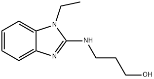 1-Propanol,3-[(1-ethyl-1H-benzimidazol-2-yl)amino]-(9CI), 631843-69-1, 结构式