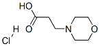3-モルホリン-4-イルプロピオン酸塩酸塩 化学構造式