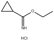 シクロプロパンカルブイミド酸エチル塩酸塩 化学構造式