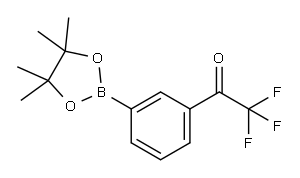 2,2,2-三氟苯乙酮-3-硼酸频哪醇酯, 631909-42-7, 结构式