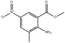Benzoic acid, 2-amino-3-methyl-5-nitro-, methyl ester (9CI) 结构式