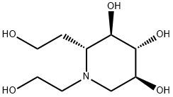 3,4,5-Piperidinetriol, 1,2-bis(2-hydroxyethyl)-, (2R,3R,4R,5S)- (9CI) 结构式