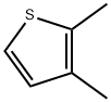 2,3-ジメチルチオフェン 化学構造式