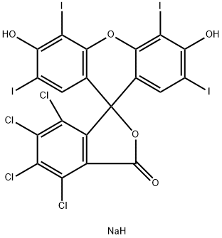 Dinatrium-3,4,5,6-tetrachlor-2-(2,4,5,7-tetraiod-6-oxido-3-oxoxanthen-9-yl)benzoat