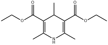 3,5-ジエトキシカルボニル-1,4-ジヒドロ-2,4,6-コリジン 化学構造式