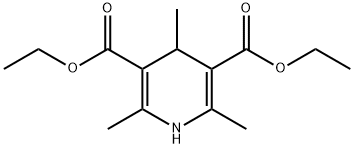 DIETHYL 1,4-DIHYDRO-2,4,6-TRIMETHYL-3,5-PYRIDINEDICARBOXYLATE Structure