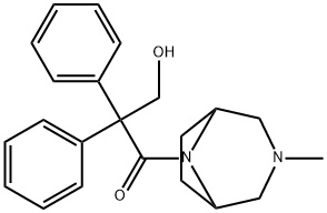 8-(2,2-Diphenyl-3-hydroxypropionyl)-3-methyl-3,8-diazabicyclo[3.2.1]octane Structure
