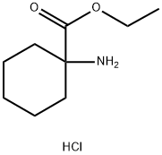 1-アミノシクロヘキサン-1-カルボン酸エチル塩酸塩 化学構造式