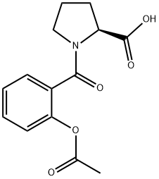 N-(2-Acetoxybenzoyl)-L-proline Structure