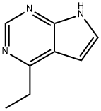 1H-Pyrrolo[2,3-d]pyrimidine, 4-ethyl- (9CI) Structure