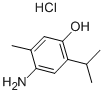 4-アミノ-5-メチル-2-(1-メチルエチル)フェノール·塩酸塩 化学構造式